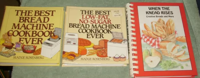 COOKBOOK Lot of 3 BREAD BAKING Recipes Yeast Sourdough Quick & MORE 2 1ST ED