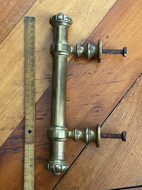 GROSSE POIGNEE EN BRONZE type bâton de maréchal / ancien1900