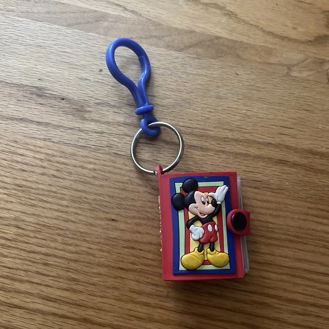 VINTAGE WALT DISNEY World Mickey Mouse Mini Book Picture Holder Key
