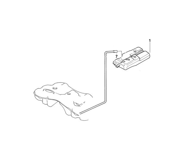 BMW GENUINE EXPANSION Tank Vent Line Hose Pipe E39 Replacement Spare