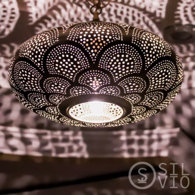 Moroccan pendant light, Gold brass ceiling light Fixture, Hanging lamp shade