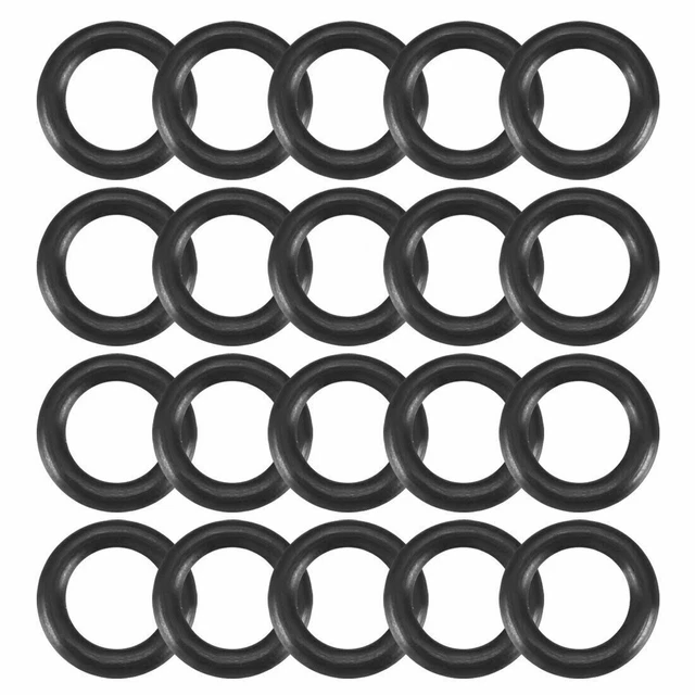20pcs Black Nitrile Butadiene Rubber NBR O-Ring 3.8mm Inner Dia 1.2mm Width ✦KD