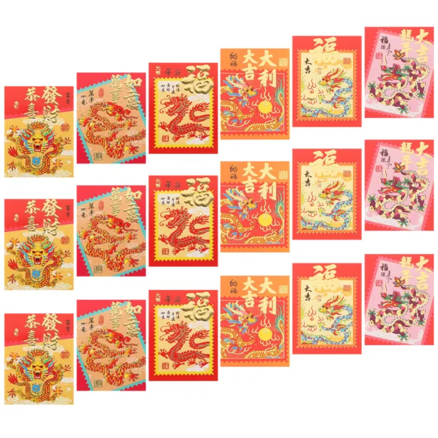 30 pz buste con denaro rosso stile cinese festival buste rosse nuovo anno rosso