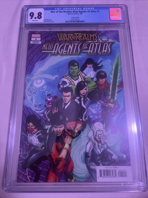 War of the Realms New Agents of Atlas #1 CGC 9.8 1:50 Zircher Variant 1st Aero