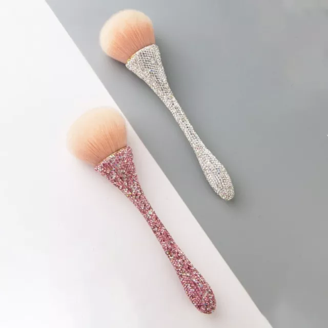 Diamond Handle Loose Powder Brush Nail Dust Remove Nail Art Dust Brush  Women