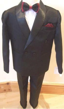 Brand New Boys Formal 4 Piece Suit Boy Prom Wedding Suit In Black  Ages 1 To 15