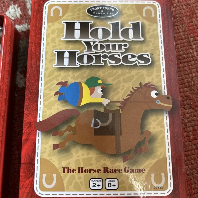FRONT PORCH CLASSICS Hold Your Horses Horse Race Card Game 2014 front-porch-classics-hold-your-horses-horse-race-card-game-2014