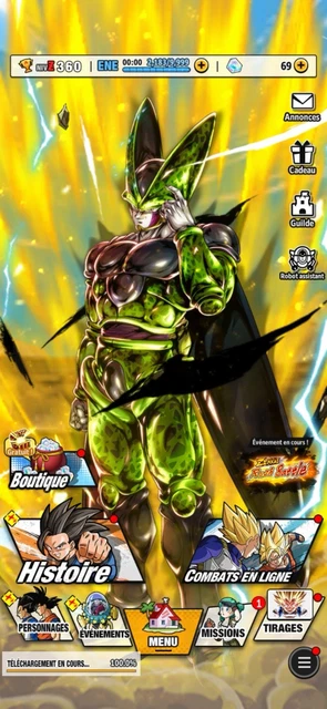 Compte Dragon Ball Legends - Compte IOS Neuf (jamais Utilisé/vendu)