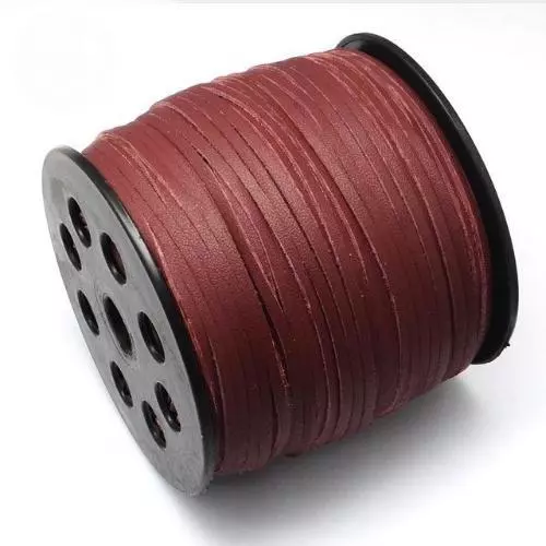 Faux Leather Grain Leatherette Cord Pleather Suede Choose Colour Length 1 side