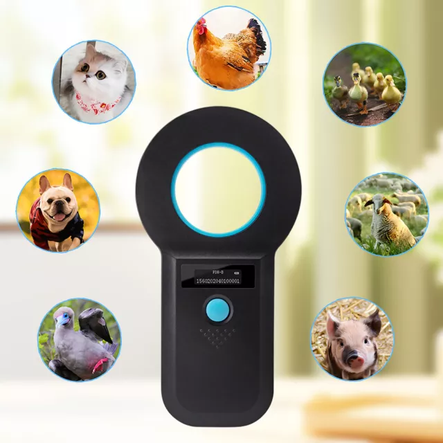 Handheld RFID EMID Micro Chip Scanners EMID FDX-B(ISO11784/85) Pet Tag Scanner 3