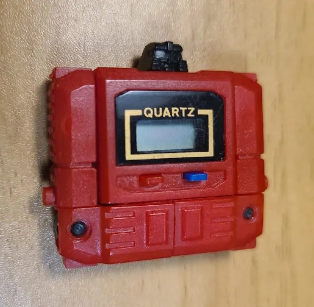 Kronoform Robot Watch G1 Diaclone Quartz Ultra Rare Red Transformers Vintage