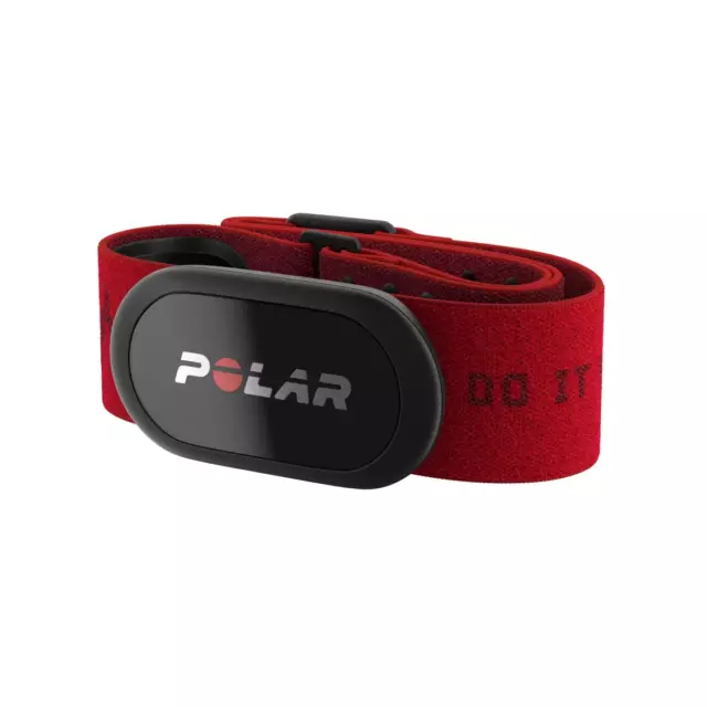 2023 Polar H10 HRM Sensore cardiofrequenzimetro torace rosso M-XXL... 2