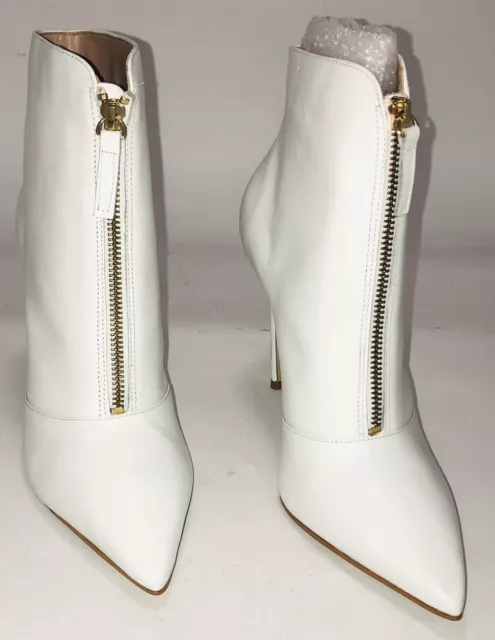 CARVELA WHITE STILETTO heel leather boots size uk 8 eur 41 £34.99 ...