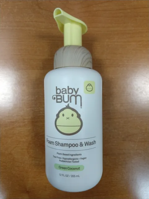 Baby Bum Shampoo & Wash Foaming Soap, Green Coconut, 12 oz. R3P1