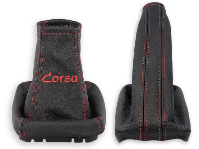 Cuffia Soffietto Leva Cambio E Freno Mano Aerzetix - Pelle Sintetica Nera Per Opel Combo Tour E Corsa C - Foto 4