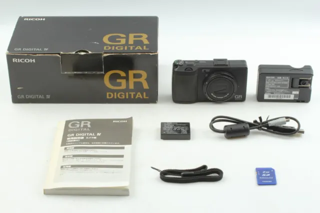 SH 263 [ NEAR MINT+ in Box ] RICOH GR DIGITAL IV 10.4 MP Black Camera JAPAN 3