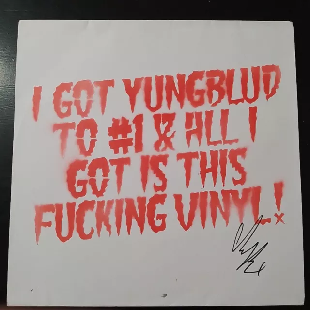 Yungblud Weird! 12" Vinyl With Limited Edition Signed Cover Handmade By Yungblud