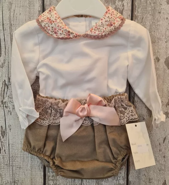 Baby Mädchen spanischer Stil römische Marmeladenhose & Bluse Set