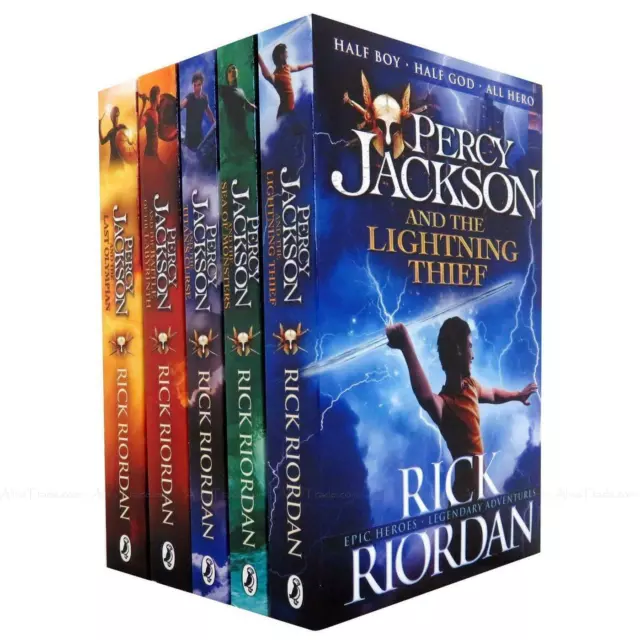 Percy Jackson 5 Books Stories Classic Adventure Collection Rick Riordan Box Set