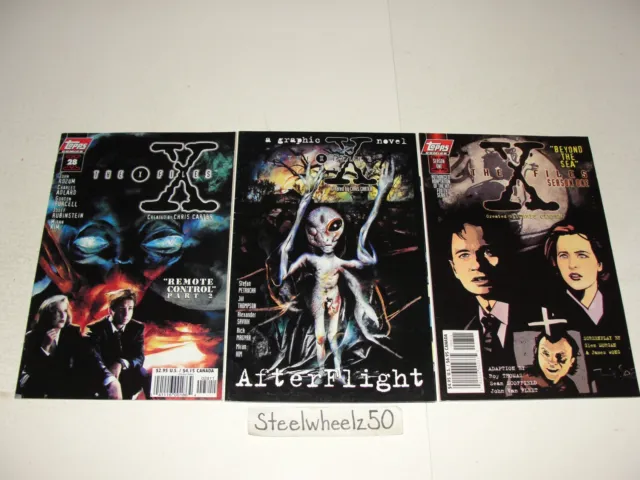 X-Files 3 Comic Lot Topps 1997 1998 #28 Afterflight Season One Beyond The Sea