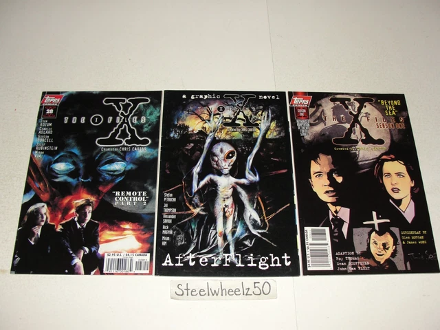 X-Files 3 Comic Lot Topps 1997 1998 #28 Afterflight Season One Beyond The Sea