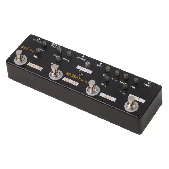 MOSKY Audio 5-in-1 Multi-Effekt-Pedal Kombinierter Effekt-Gitarren-Pedal Y2O1