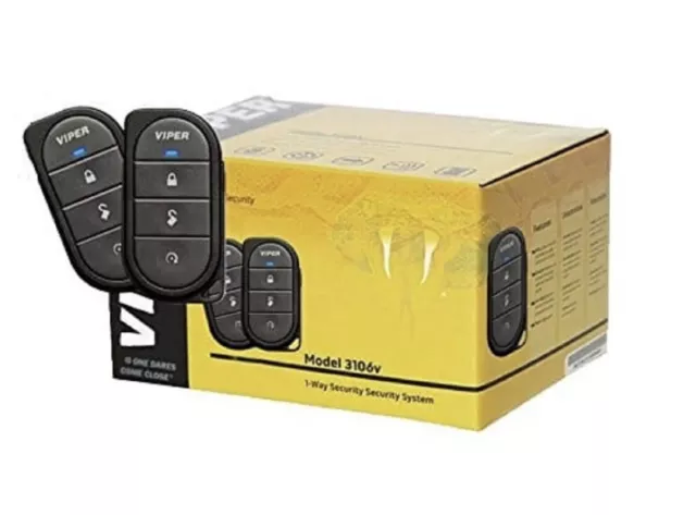 Viper 350 Plus Model 3106V 3-Ch 1-way Car Alarm Keyless Security System 3105V