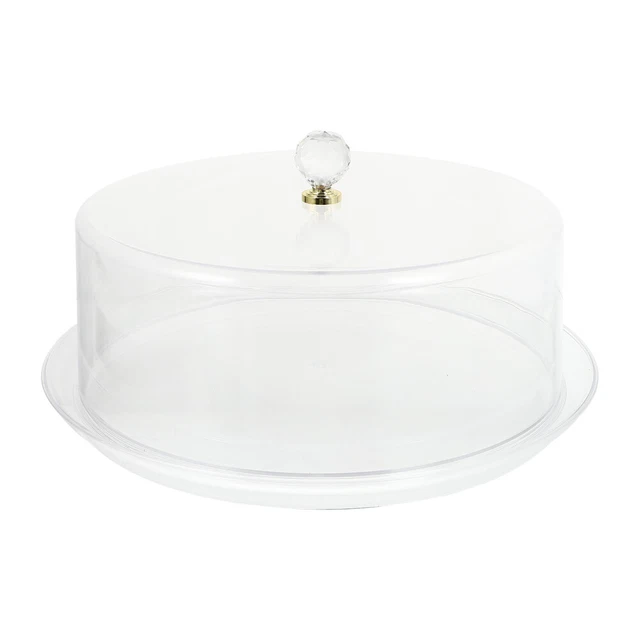 Cloche à Gâteau En Verre Transparent 18 Cm - Couvercle Pour Présentation Et Protection Des Desserts