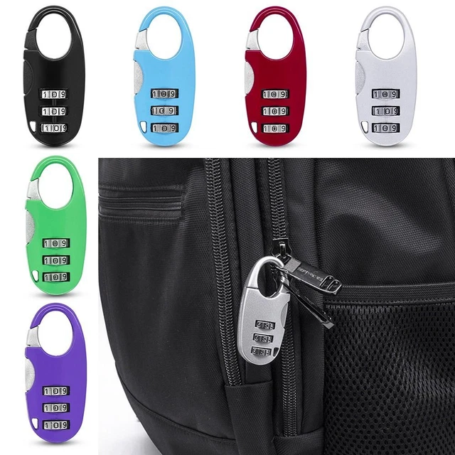 CODE LOCK 3 Digit Password Lock Combination Lock Backpack Zipper Lock ...