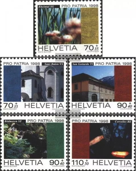 Schweiz 1649-1653 (kompl.Ausg.) postfrisch 1998 Pro Patria