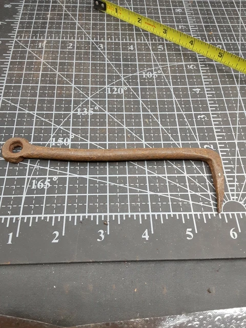Beautiful Hand Forged Iron Gate Latch Hook Barn Shed Door Latch 5 5/8" b6s2