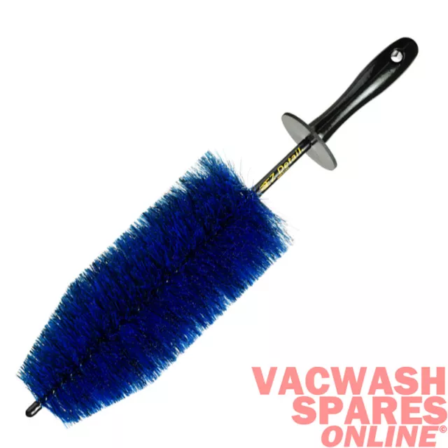 Ez Big Detail Brush - Extra Long Alloy Wheel Cleaning Brush - No Exposed Metal