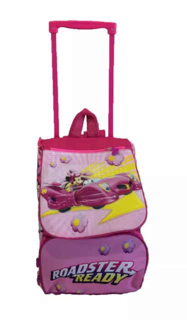 Disney Minnie  Zaino Scuola Estensibile con Trolley Carrello Carrellino