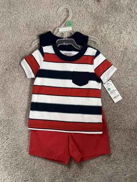 Carters Baby Boy Outfit 3 Piece Set 6-9 Months