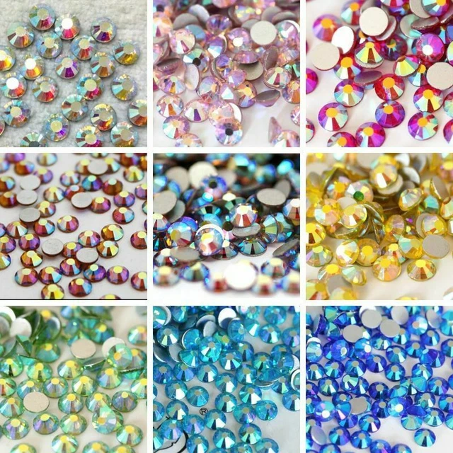 AB Strasssteine Farbe Nagelsteine Glas Flatback Strasssteine Kristall Nail Art