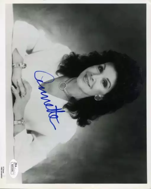 Annette Funicello JSA Coa Signed 8x10 Photo Autograph