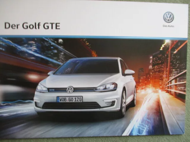 VW Golf VII GTE Prospekt Katalog 10/2015 broschüre Deutsch