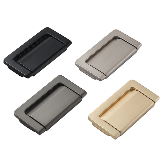 4 Pcs Furniture Door Knobs Invisible Handle Metal Dresser Accessories