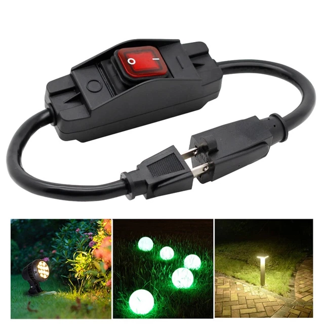 Interrupteur de cordon en ligne pratique indicateur DEL étanche 16A25A 250V125V