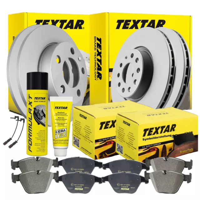 Textar Bremsensatz + CERATEC + Bremsenreiniger + WK BMW 1er E81 E87 VORN Ø284 HI