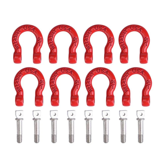 Fibbia per Rimorchio Auto RC, 8 Pezzi Ganci per Rimorchio RC Grillo di