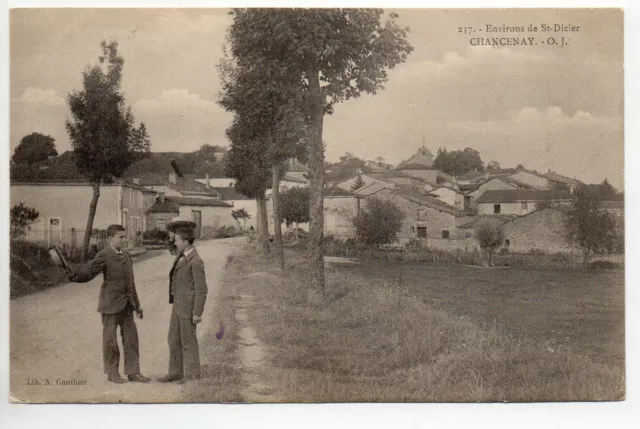 CHANCENAY  Haute Marne CPA 52 entrée du village des environs de St Dizier