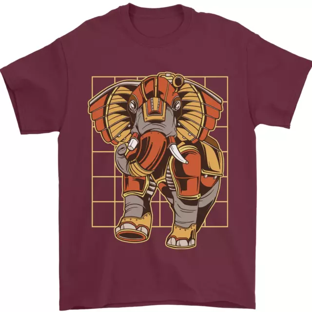 Steampunk Elefante Camiseta Hombre 100% de Algodón