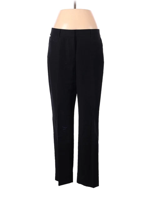 White House Black Market Women Black Khakis 8