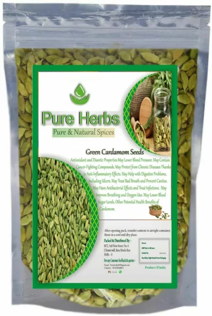 Pure Herbs Verde Cardamomo Semi & Corto Elaichi