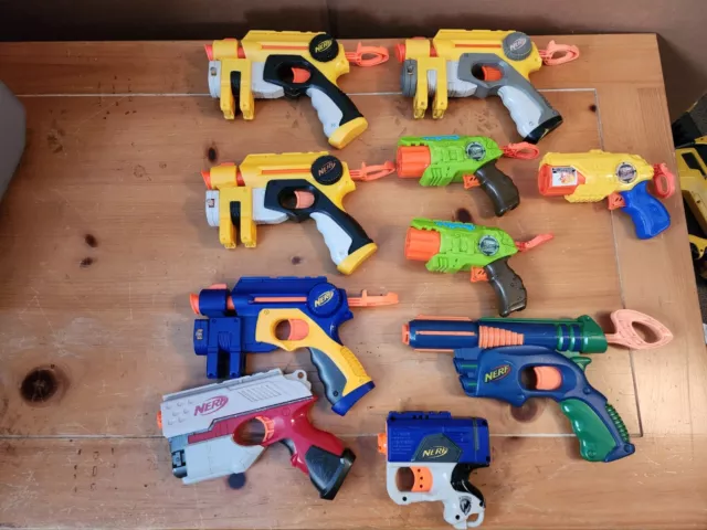 Nerf and x-shot gun lot used