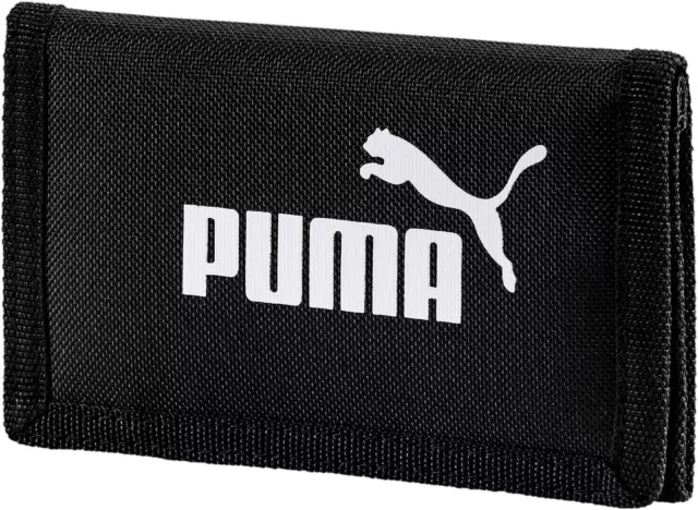 ✅Puma Phase Wallet Portafoglio Unisex Adulto, Nero, Taglia Unica Tri-Fold Sport✅