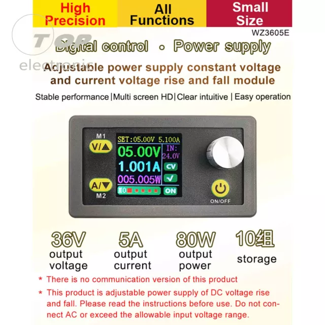 WZ3605E CNC Adjustable DC Regulated Power Supply Step Up Down Converter CV CC