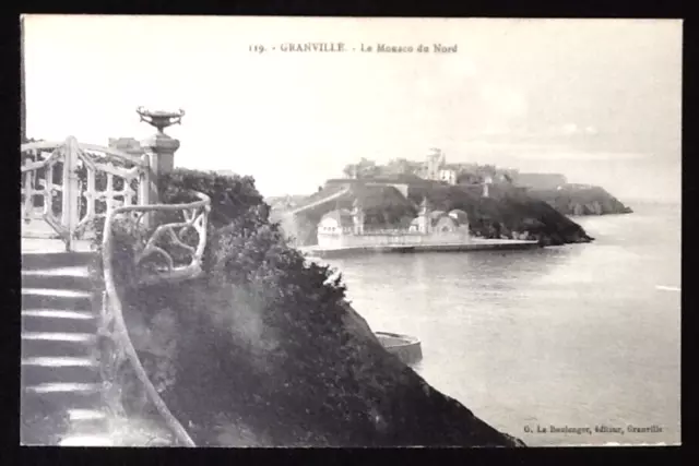 Carte postale ancienne Granville (Manche) Le Monaco du Nord