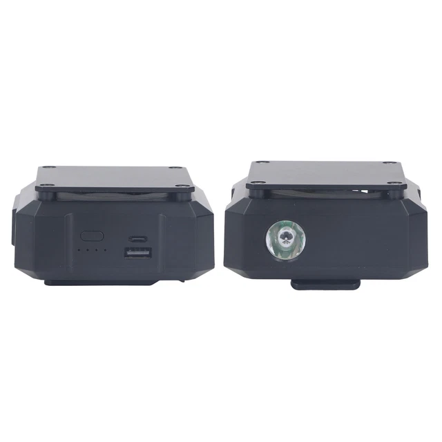 (Black)Body Fans 4000mAh Battery Strong Wind Waist Clip Fans For Hiking